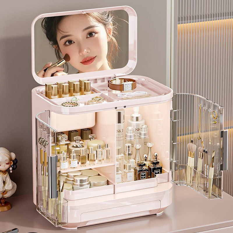 Luxury High End Skincare - Scatola porta cosmetici, specchio, design di