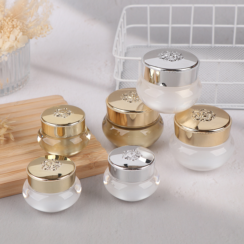 Luxury Skincare Products - Vasetti Vuoti in Acrilico per Crema