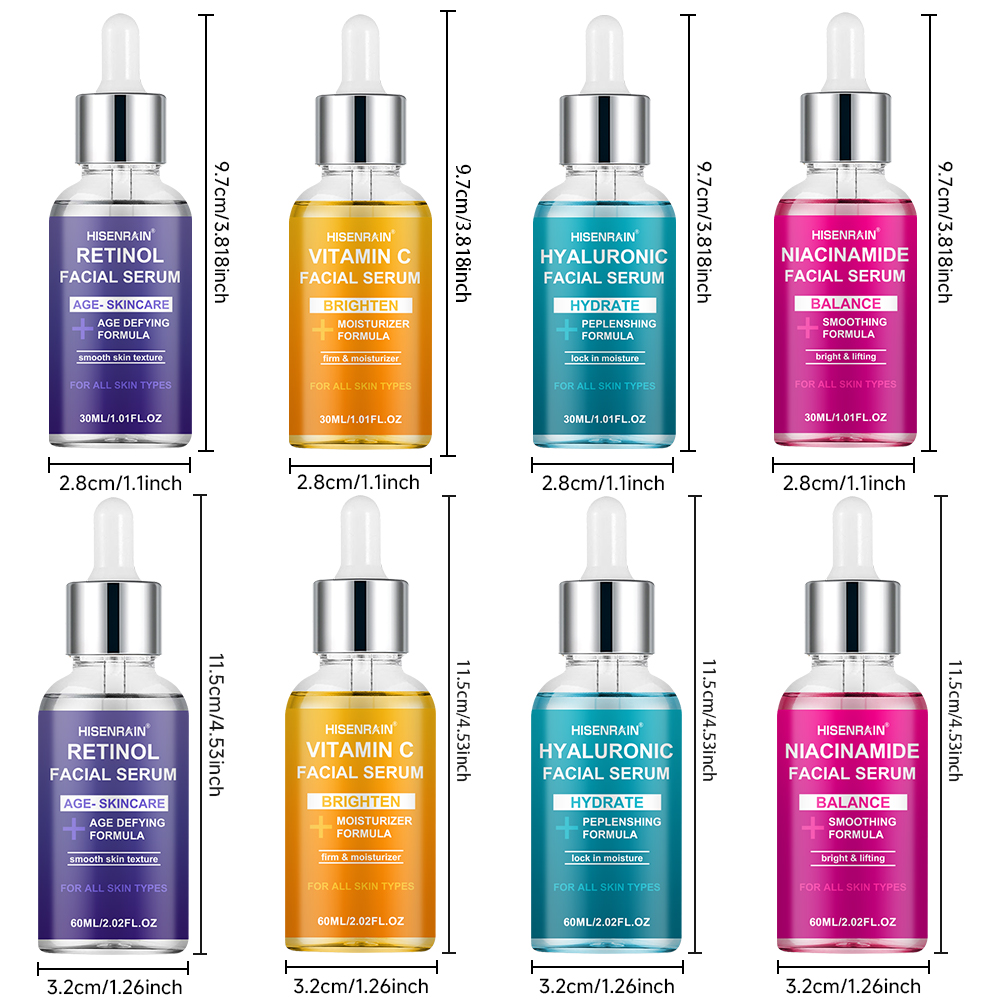 HISENRAIN Set di 4 Essenze Idr - Luxury Skincare Serum recensione e prezzo